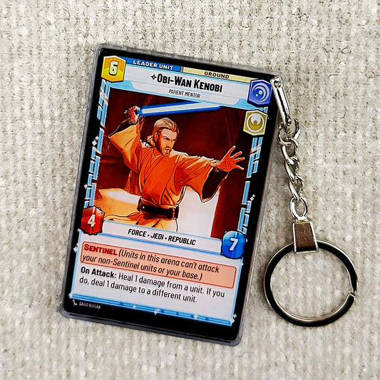 OBI-WAN KENOBI Star Wars Card Quicksand Keychain