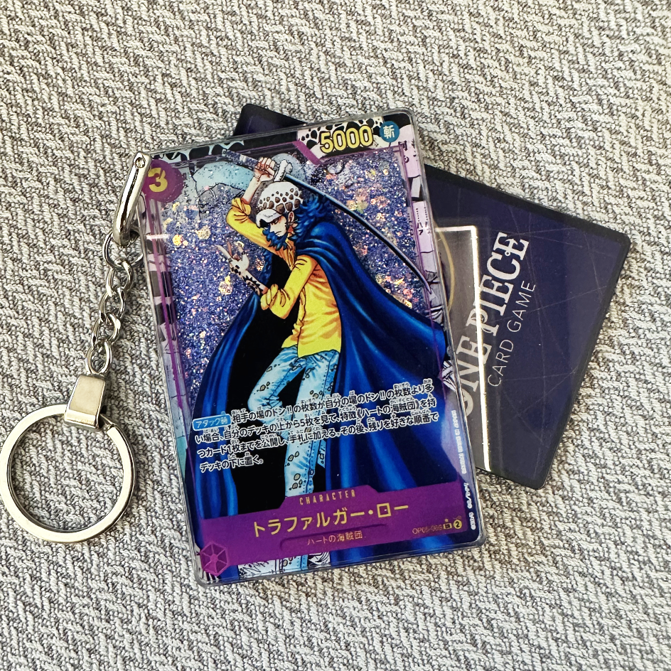 Trafalgar D. Water Law Japanese Version Comic Background Card Quicksand Keychain