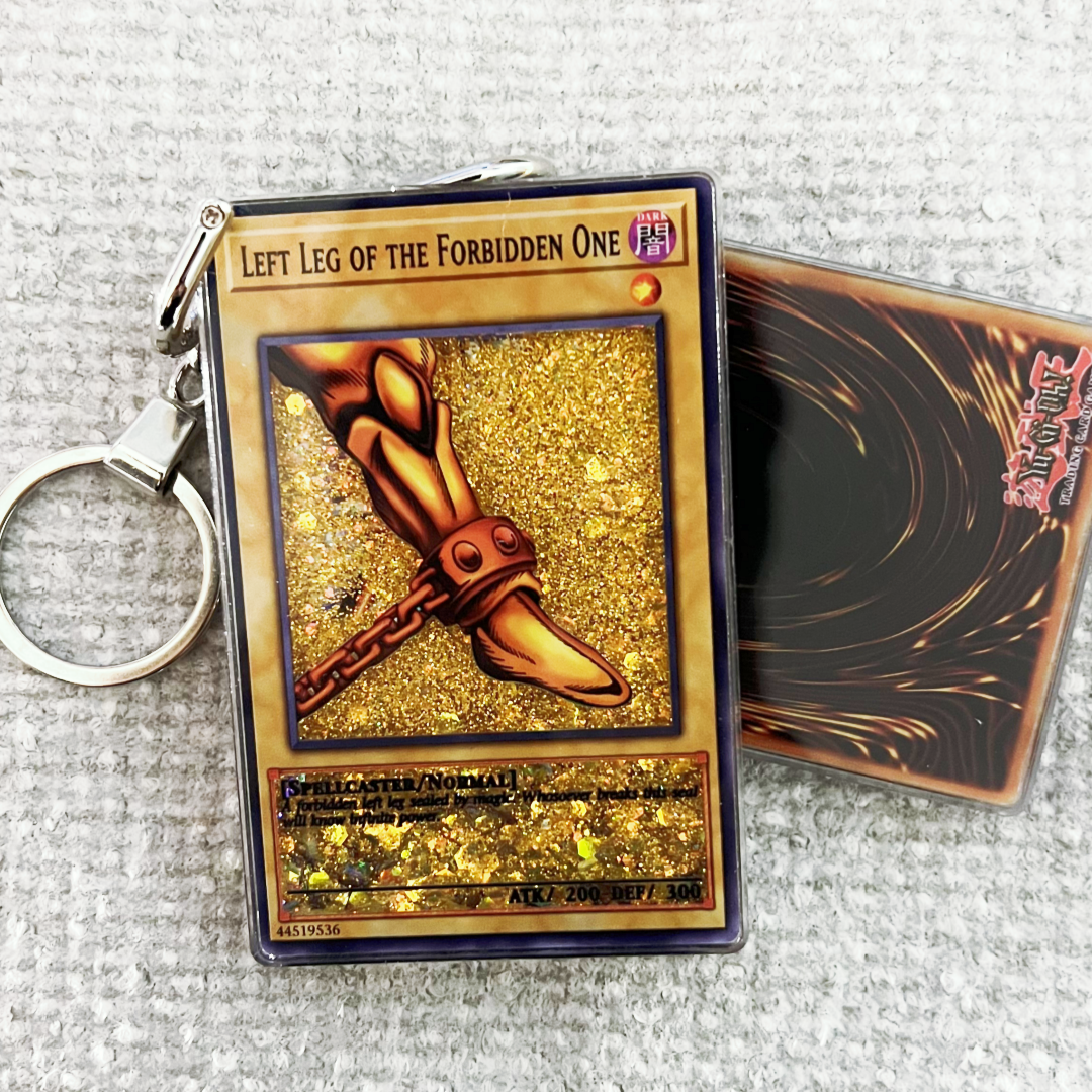 LEFT LEG OF THE FORBIDDEN ONE Card Quicksand Keychain