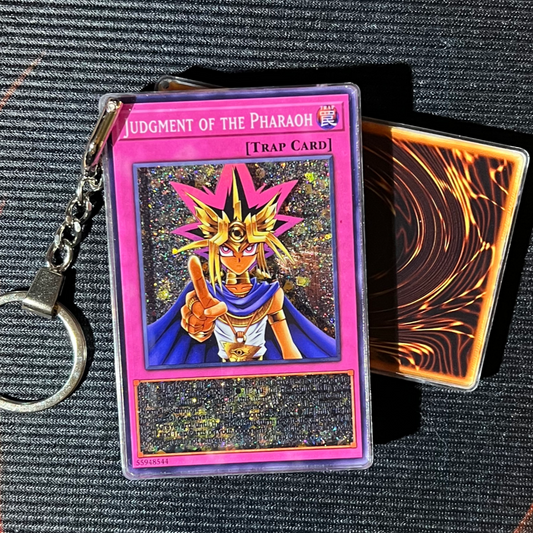 JUDGMENT OF THE PHARAOH Card Quicksand Keychain