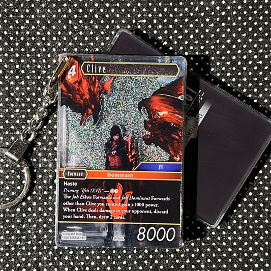 Clive (24-005L) Final Fantasy Card Quicksand Keychain
