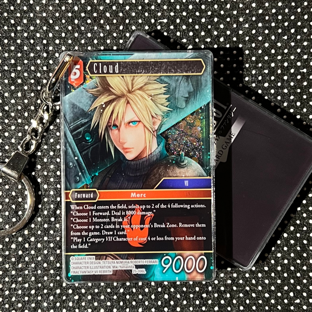 Cloud (25-006L) Final Fantasy Card Quicksand Keychain