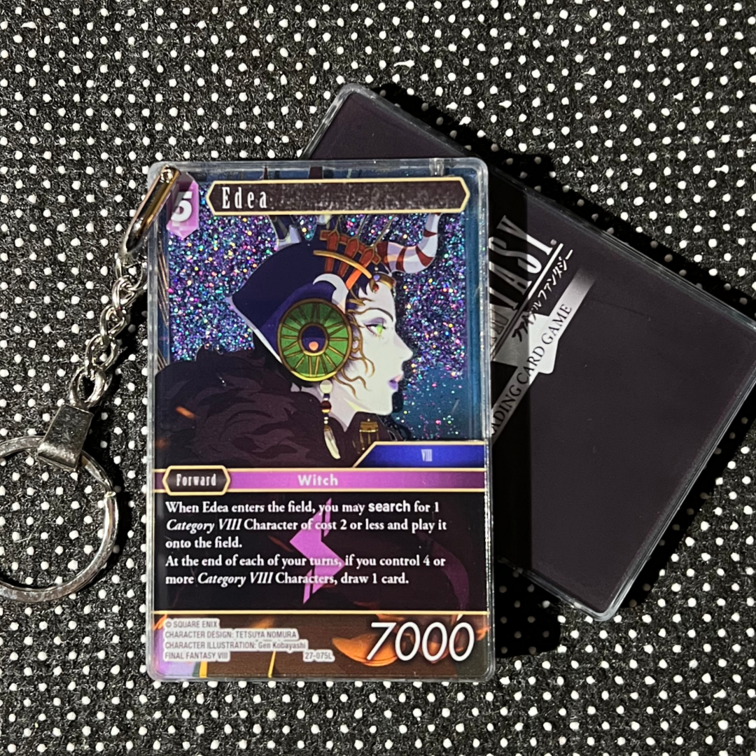 Edea (27-075L) Final Fantasy Card Quicksand Keychain