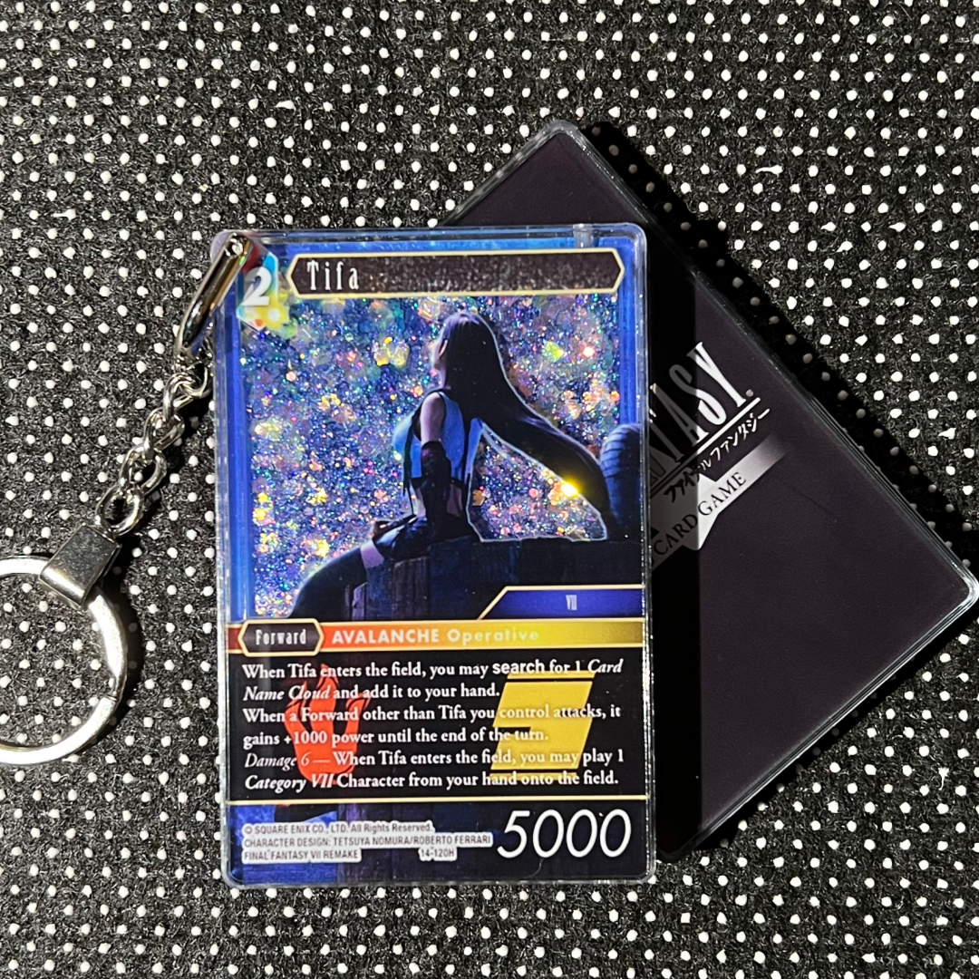 Tifa (14-120H) Final Fantasy Card Quicksand Keychain