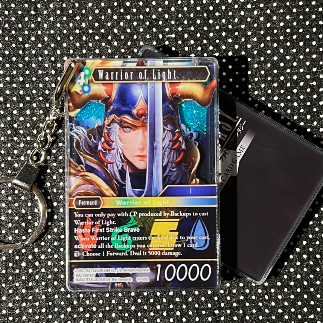 Warrior of Light (19-128L)  Final Fantasy Card Quicksand Keychain