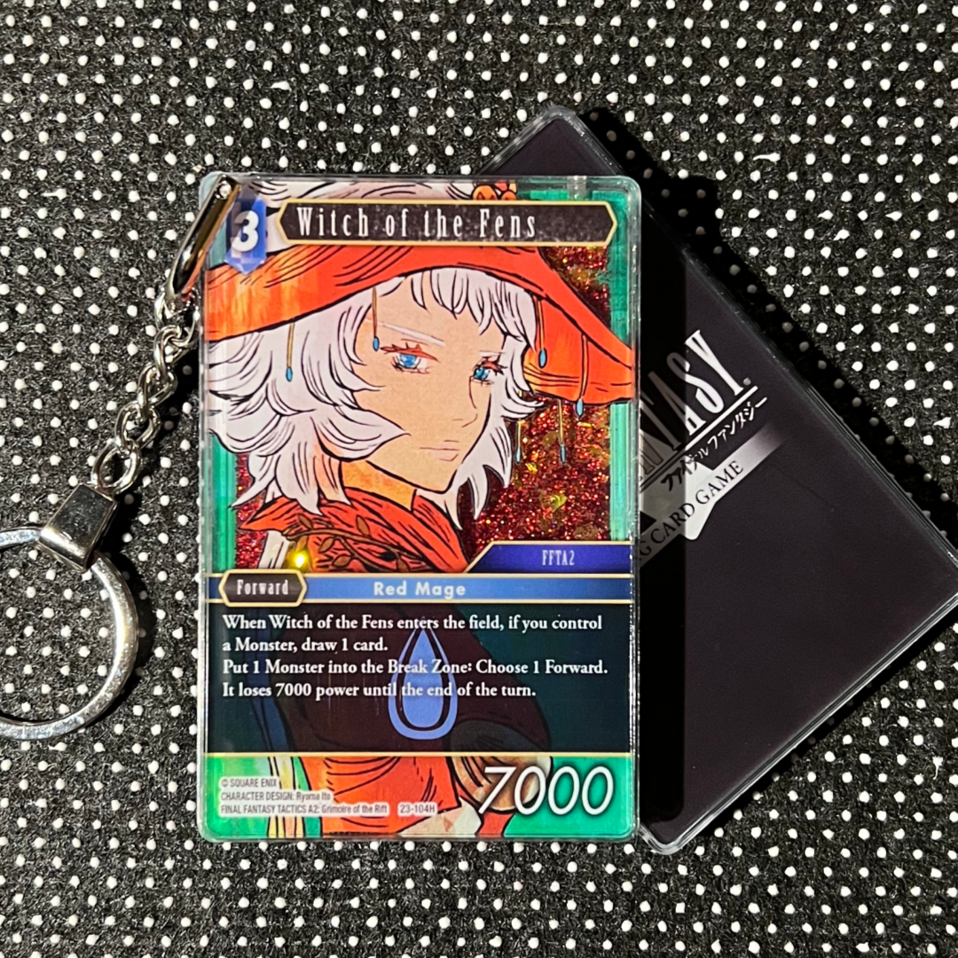 Witch of the Fens (23-104H) Final Fantasy Card Quicksand Keychain