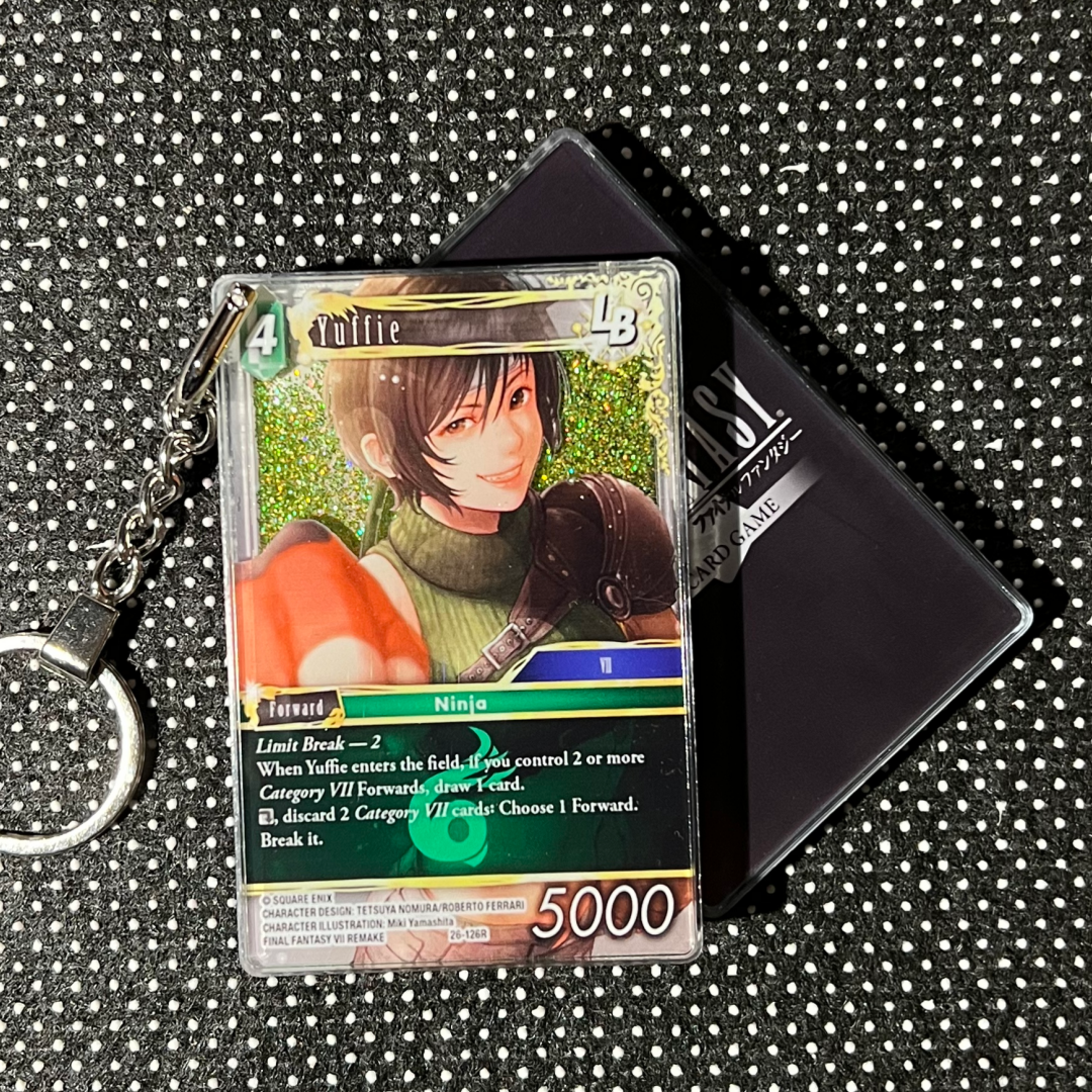 Yuffie (26-126R) Final Fantasy Card Quicksand Keychain