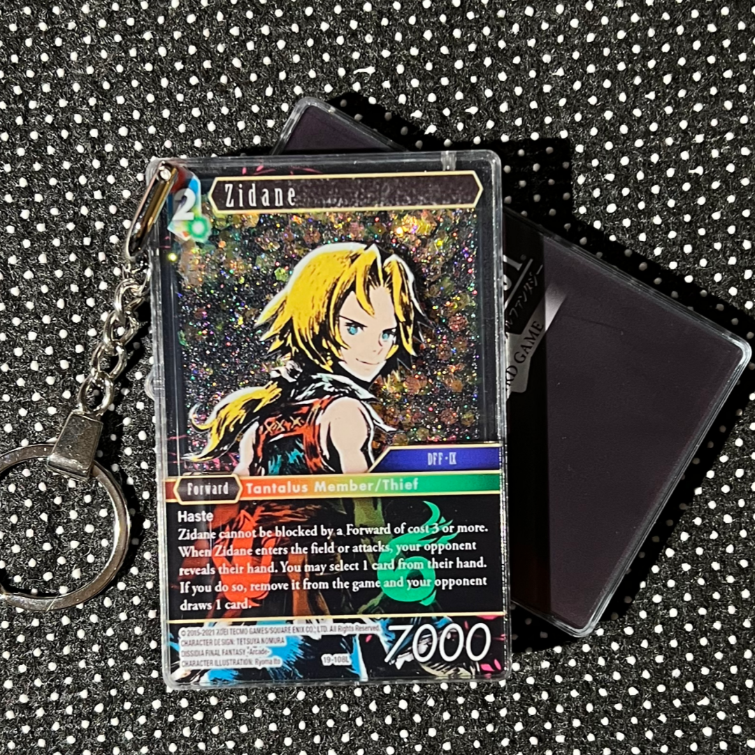 Zidane (19-108L) Final Fantasy Card Quicksand Keychain