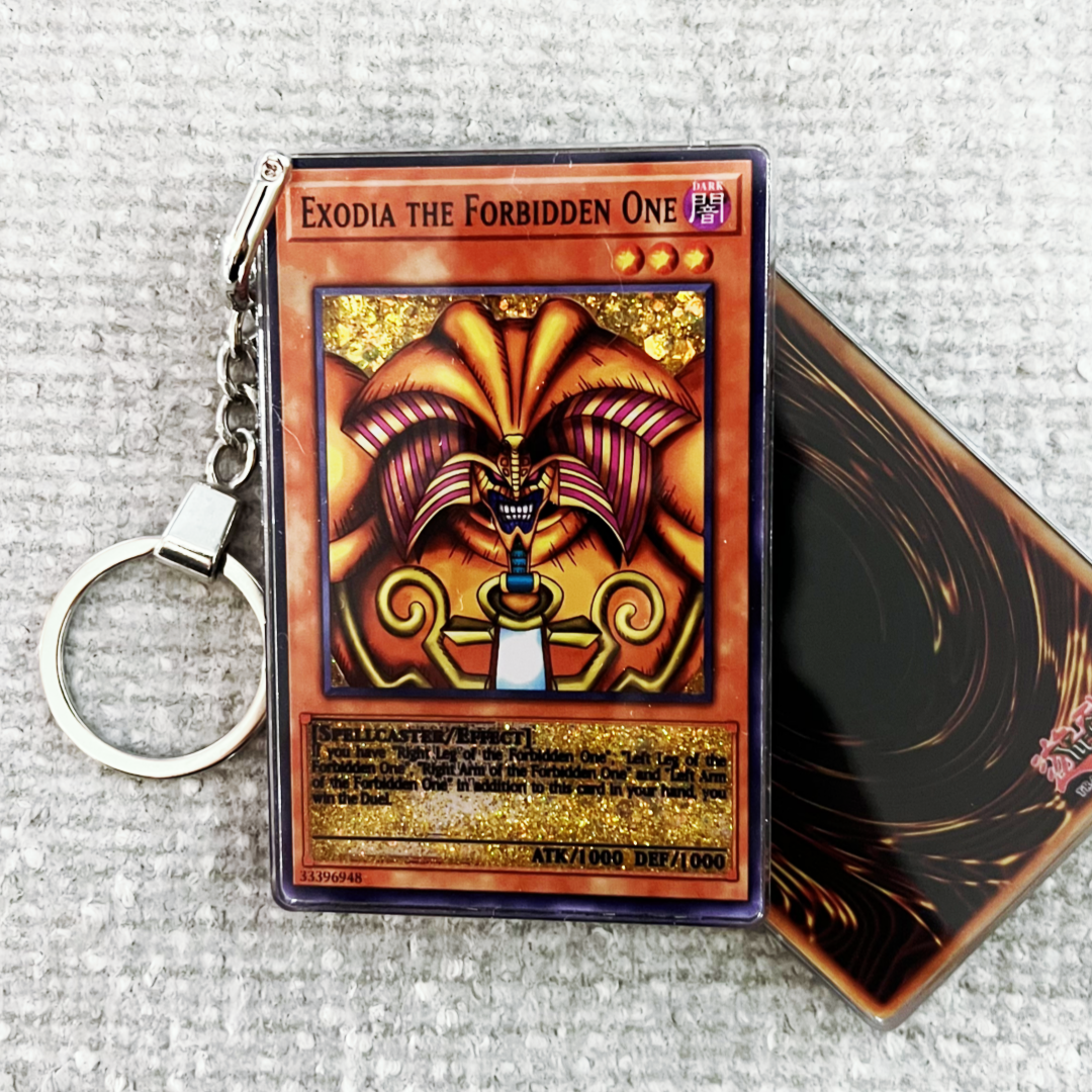 EXODIA THE FORBIDDEN ONE Card Quicksand Keychain