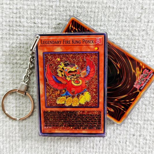 LEGENDARY FIRE KING PONIX Card Quicksand Keychain