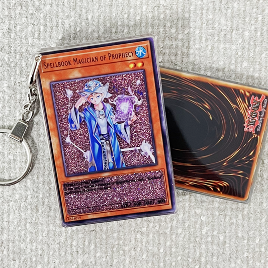 SPELLBOOK MAGICIAN OF PROPHECY Card Quicksand Keychain