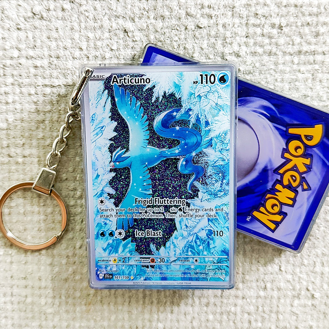 Articuno Card Quicksand Keychain