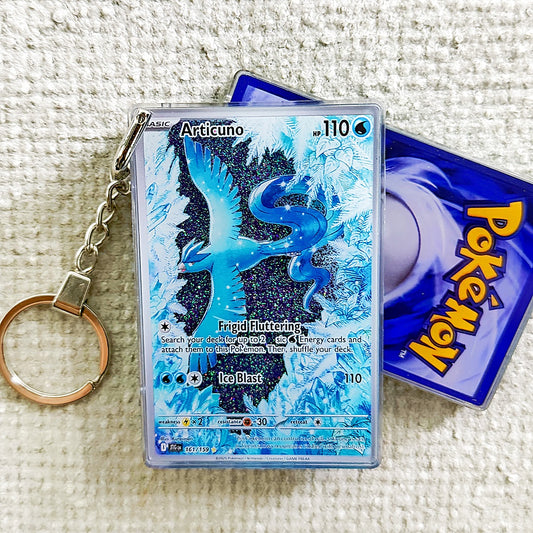 Articuno Card Quicksand Keychain