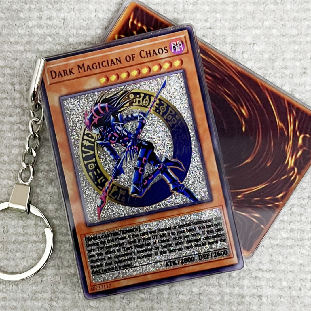 DARK MAGICIAN OF CHAOS Card Quicksand Keychain