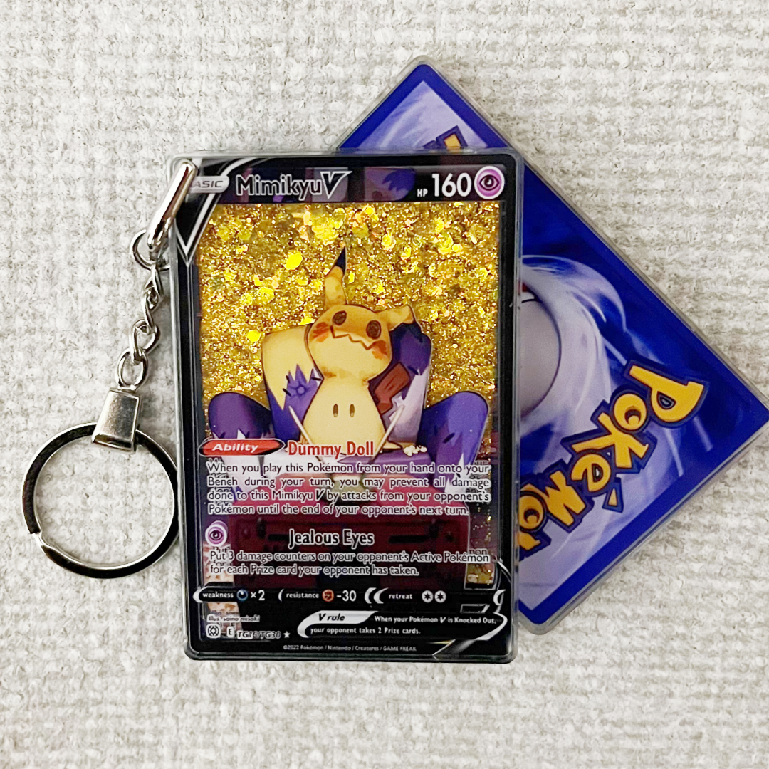 Mimikyu V Card Quicksand Keychain