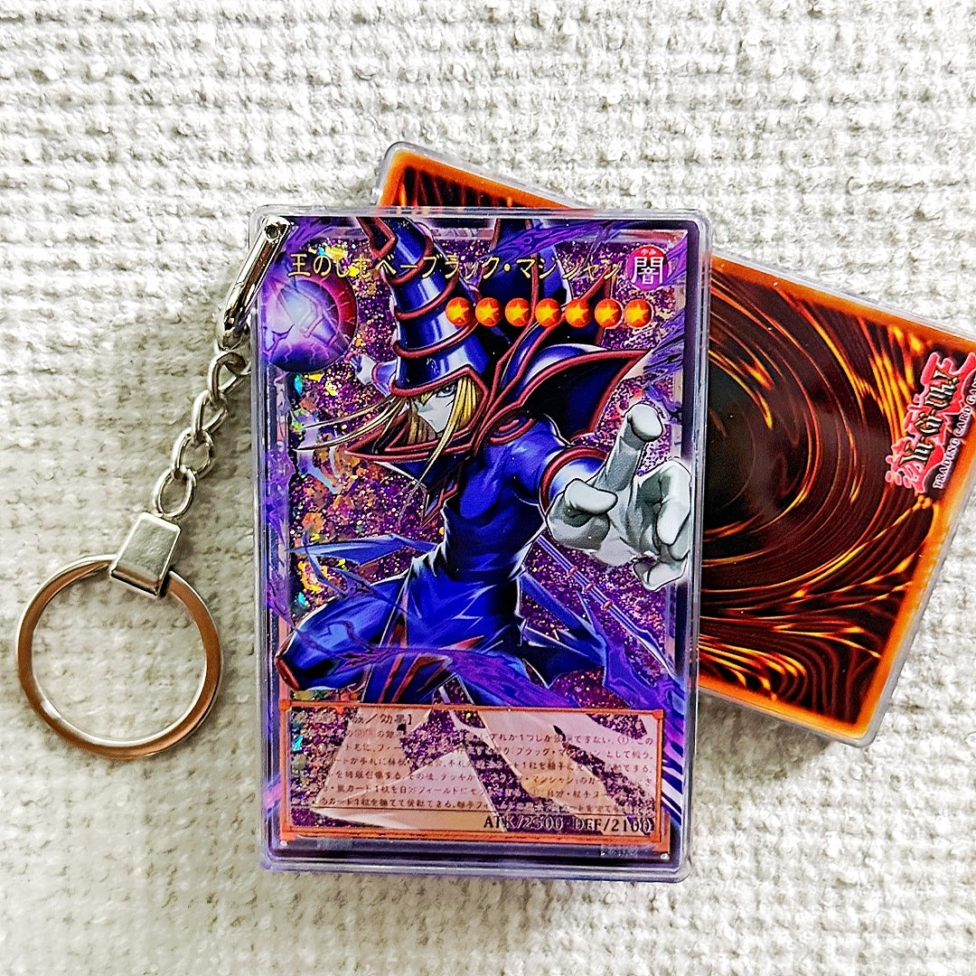 Yugioh Dark Magician, the Pharaoh's Servant Card Quicksand Keychain