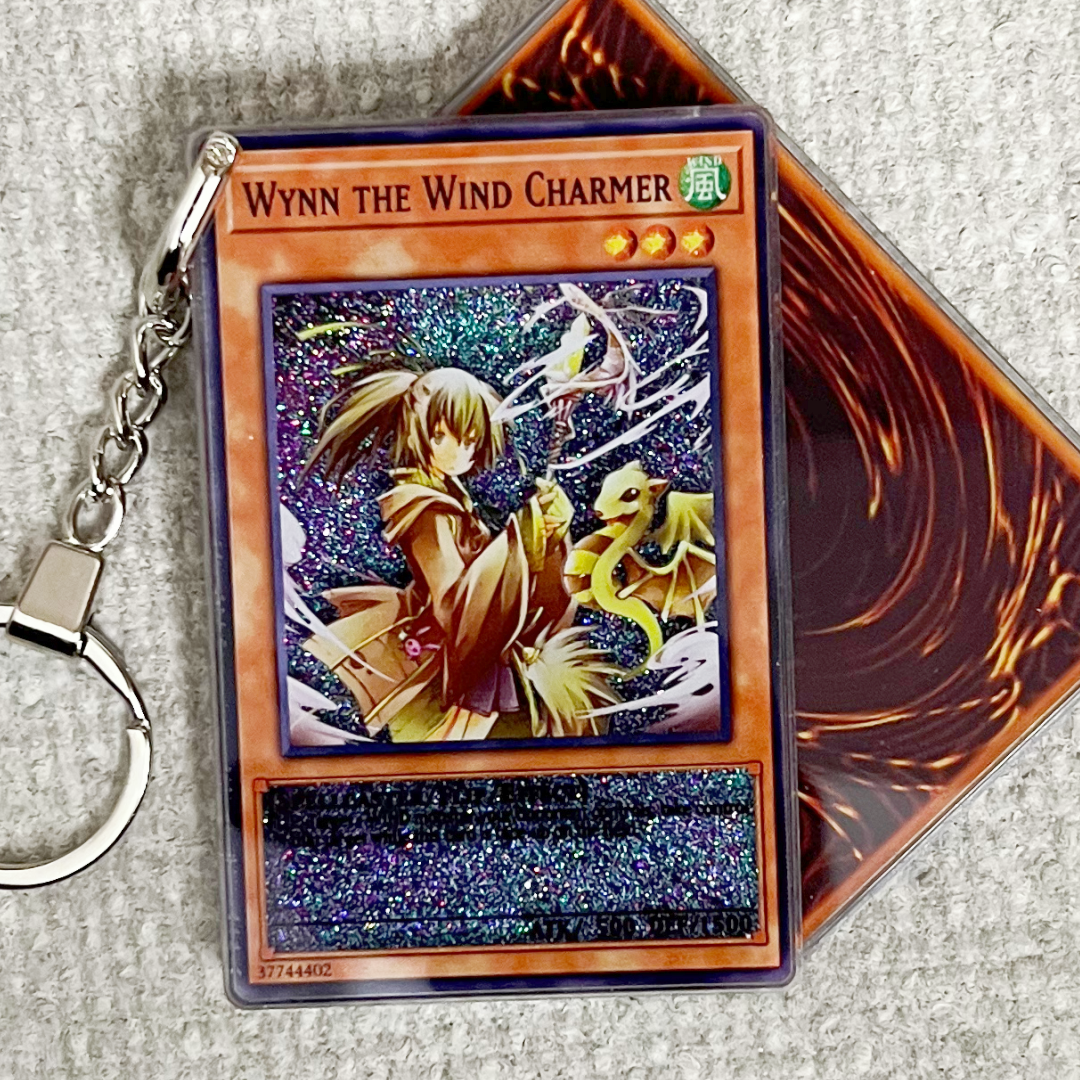 WYNN THE WIND CHARMER Card Quicksand Keychain