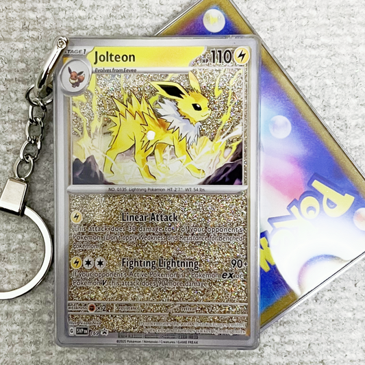 Jolteon Card Quicksand Keychain
