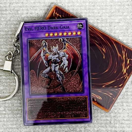 EVIL HERO DARK GAIA Card Quicksand Keychain