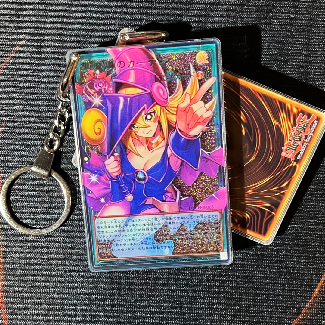 Yugioh Dark Magical Curtain Overframe LOCH-JP003 Card Quicksand Keychain