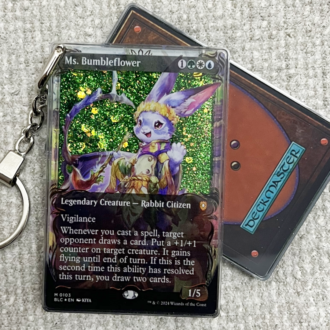 Ms.Bumbleflower Magic the Gathering Card Quicksand Keychain